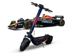 Le E-Scooter RS 1200 AT de Red Bull Racing n&#039;est autorisé à circuler sur les routes publiques qu&#039;en Autriche. (Source de l&#039;image : Red Bull)