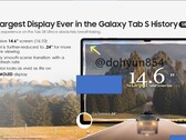 La Galaxy Tab S8 Ultra est la plus grande Galaxy Tab à ce jour. (Image source @dohyun854)