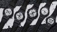 La collection Casio G-SHOCK Black and White. (Source de l'image : PR Newswire)