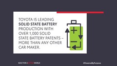 Toyota possède plus de 5 000 brevets sur les batteries à l&#039;état solide pour véhicules électriques (image : Toyota)
