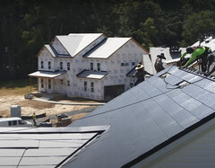 Toit solaire Tesla : Communautés durables dans l&#039;est des États-Unis (Image : Tesla)