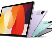 Le Redmi Pad SE dans ses trois couleurs présumées de lancement. (Source de l'image : Kimovil)
