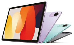 Le Redmi Pad SE dans ses trois couleurs présumées de lancement. (Source de l'image : Kimovil)