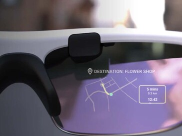 En option, il existe des lunettes permettant d'afficher des indications de navigation en réalité augmentée.