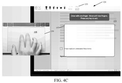 La méthode de Microsoft pour permettre l&#039;émulation de l&#039;entrée tactile sur un écran non tactile (Source : Patent Scope).