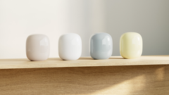 Le Nest Wifi Pro de Google est disponible en quatre couleurs. (Image source : Google)