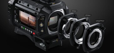 L'Ursa Cine 12K possède des montures interchangeables pour une compatibilité avec une large gamme d'objectifs. (Source : Blackmagic)