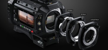 L'Ursa Cine 12K possède des montures interchangeables pour une compatibilité avec une large gamme d'objectifs. (Source : Blackmagic)