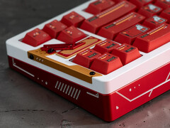 Clavier gaming Chilkey Slice68 HE rouge vu de l'arrière