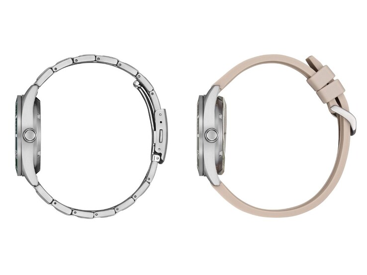 Les montres Citizen NJ022 ont des bracelets en métal ou en uréthane. (Source de l'image : Citizen, édité)