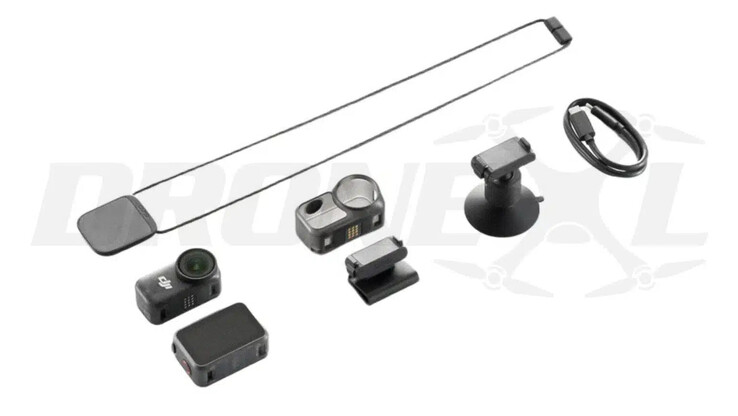 DJI inclura divers accessoires avec chaque caméra Osmo Nano. (Source de l'image : via DroneXL)