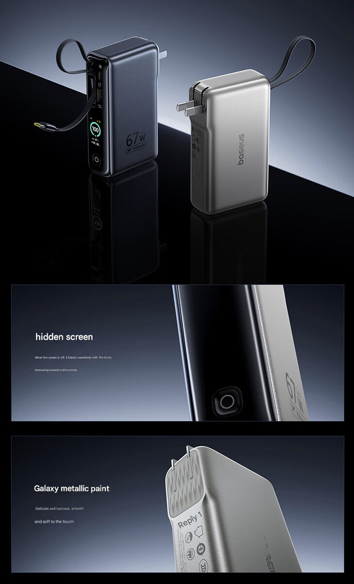 Design et options de couleur du power bank EnerGeek GT 21