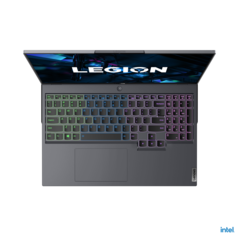 Lenovo Legion 5i Pro - Storm Grey - Vue de dessus. (Image Source : Lenovo)