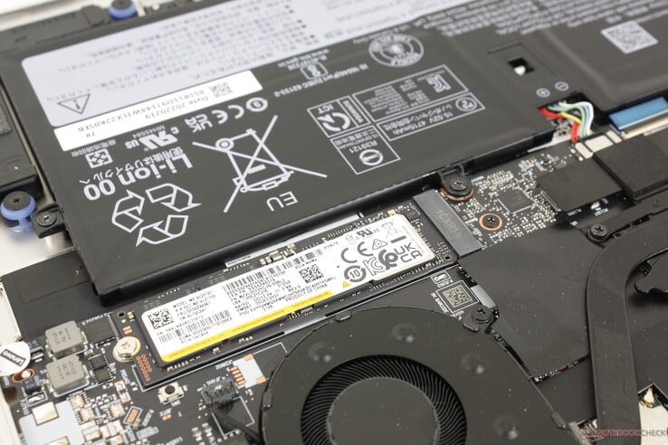 Prend en charge un seul SSD NVMe M.2 PCIe4 x4 interne. La durabilité des performances est excellente comme le montre notre test en boucle DiskSpd ci-dessous