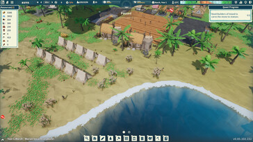 Sur la photo : une capture d'écran du jeu Settlement Survival.