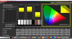 CalMAN ColorChecker étalonné (espace couleur cible DCI-P3)