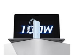 Le nouveau banc d'alimentation de 100 W coûte environ 28 dollars en Chine. Photo : image promotionnelle du chargeur portable. (Source : Baseus)