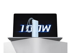 Le nouveau banc d'alimentation de 100 W coûte environ 28 dollars en Chine. Photo : image promotionnelle du chargeur portable. (Source : Baseus) 