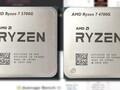 Le AMD Ryzen 7 5700G offre une amélioration surprenante de l'iGPU par rapport au Ryzen 7 4700G dans un benchmarking synthétique. (Image source : AMD/UserBenchmark/CPU-Z Validator - édité)