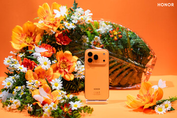 Le Honor 600 Pro en couleur orange