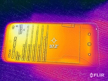 Carte thermique du front