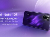 Le Redmi Note 10S dans sa nouvelle finition Starlight Purple. (Image source : Xiaomi)