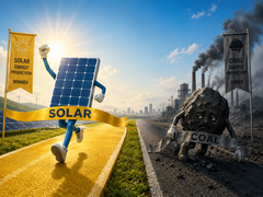 En mai 2026, l'énergie solaire représentait 12,8 % de la production d'électricité aux États-Unis, contre 12,2 % pour le charbon.