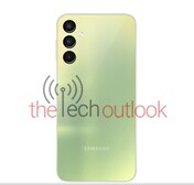 Galaxy A24 - vert clair. (Image source : Thetechoutlook)