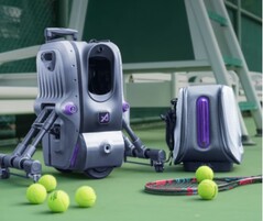 La machine à balles robotisée Aceii One permet aux joueurs de tennis de s'entraîner aux coups sans partenaire. (Source de l'image : Aceii)