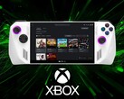 Asus ROG Ally avec l'expérience Xbox en plein écran (Source de l'image : Asus, Microsoft Xbox Gaming avec modifications)