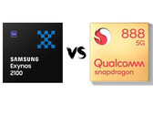 L'Exynos 2100 est en moyenne légèrement plus rapide que le Snapdragon 888. (Source de l'image : GizmoChina)