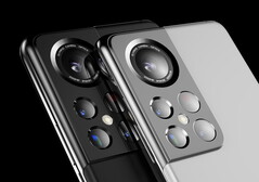 Le Galaxy S22 Ultra tel qu'imaginé par LetsGoDigital. (Source de l'image : LetsGoDigital)