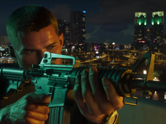 Jason Duval, protagoniste de GTA VI, tenant un Colt CAR 15 dans Grand Theft Auto 6