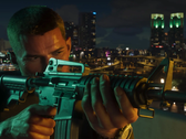 Jason Duval, protagoniste de GTA VI, tenant un Colt CAR 15 dans Grand Theft Auto 6