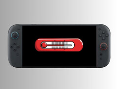 Nintendo Switch 2 avec thermomètre (Source de l&#039;image : Nintendo of America avec modifications)