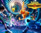 Les combats tactiques à enjeux élevés occupent le devant de la scène dans l'illustration promotionnelle officielle de Pokémon Champions.