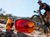 Lunettes intelligentes Rollme VistaView sur un rocher.