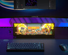 Le Corsair Xeneon Edge utilisé sous un moniteur principal. (Source de l'image : Corsair)