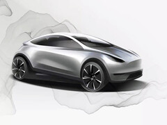 L&#039;avant-projet initial de la plateforme de la Model 2. (Source de l&#039;image : Tesla)
