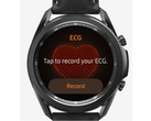 Un Galaxy Watch3 lance un ECG. (Source : Samsung)