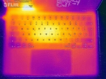Test de résistance aux températures de surface (en haut)