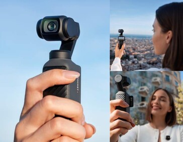 Images marketing de la DJI Osmo Pocket 4 à Barcelone.