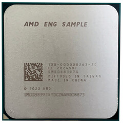 Échantillon technique de l'AMD Ryzen 7 5700G. (Source de l'image : QQ via Videocardz)