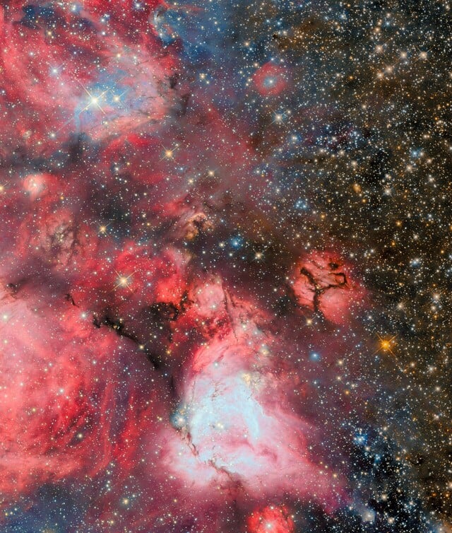 Image Hubble de N159 (Source de l'image : ESA/Hubble, NASA, et R. Indebetouw)