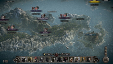Une image représentant la carte du monde dans King Arthur : Knight's Tale.