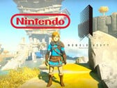 Link dans le jeu Zelda sous les logos Nintendo et Monolith Soft (Source de l'image : Nintendo, Monolith Soft avec modifications)