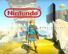 Link dans le jeu Zelda sous les logos Nintendo et Monolith Soft (Source de l'image : Nintendo, Monolith Soft avec modifications)