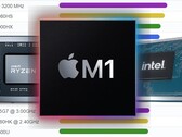 Le Apple M1 a dépassé les puces Ryzen et Core des ordinateurs portables dans les classements de PassMark. (Image source : PassMark/AMD/Apple/Intel - édité)