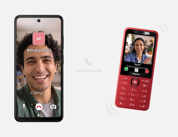 Le HMD Nokia 215 4G, 2e édition, en rouge