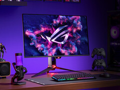Le ROG Swift OLED PG32UCDMR ressemble énormément au PG32UCDM, ce dernier étant illustré. (Source de l&#039;image : Asus)